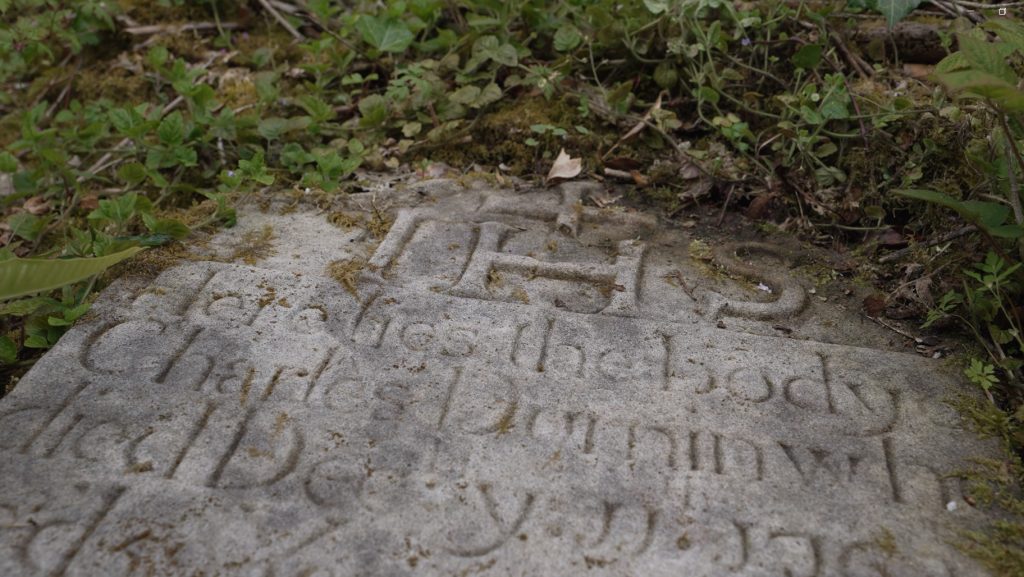 Gravestone on Davy's Island