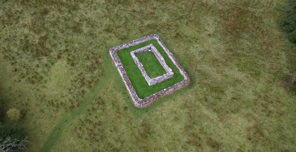 Aerial View of White Island Church